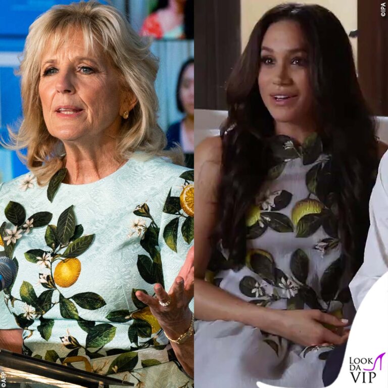 jill biden copia l'abito a meghan markle