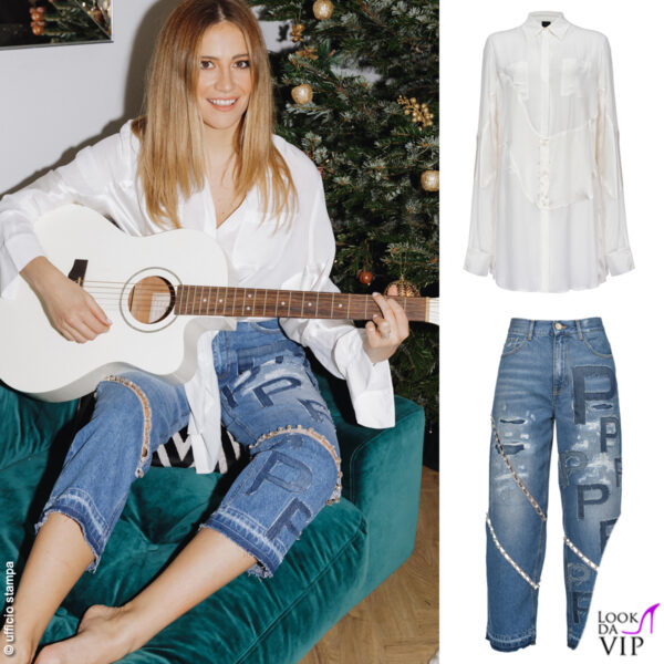 Alcuni capi della collezione Reimagine Pinko indossati da Pixie Lott 