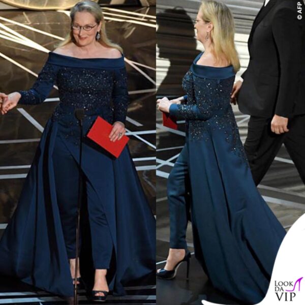 Oscar 2017: dopo la querelle con Karl Lagerferld, Meryl Streep ha rinunciato a indossare un abito Chanel, preferendo salire sul palco in Elie Saab
