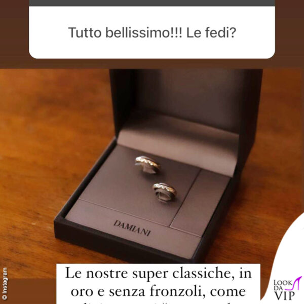Giorgia e Filippo hanno scelto fedi Damiani