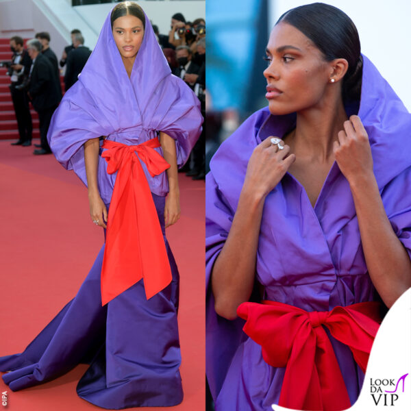 Tina Kunakey in Valentino