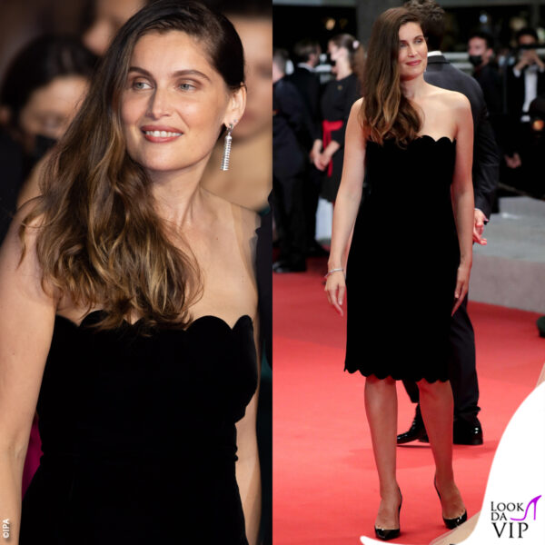 Laetitia Casta con abito Saint Laurent e gioielli Boucheron 