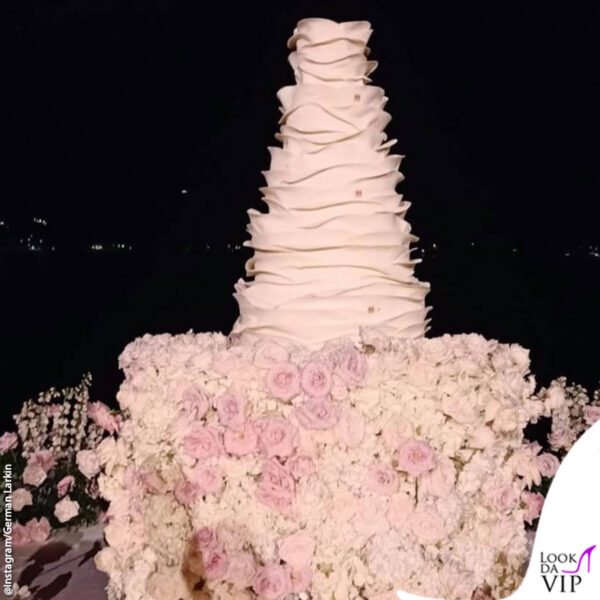 La torta nuziale realizzata da Ernst Knam