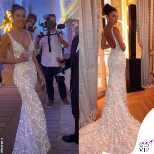 Per il party all'Hotel de Crillon, Jessica ha scelto un abito Millanova
