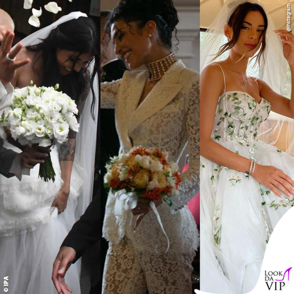 Calciatori a nozze: abito da sposa di Veronica Ciardi Jessica Aidi Giulia Amodio
