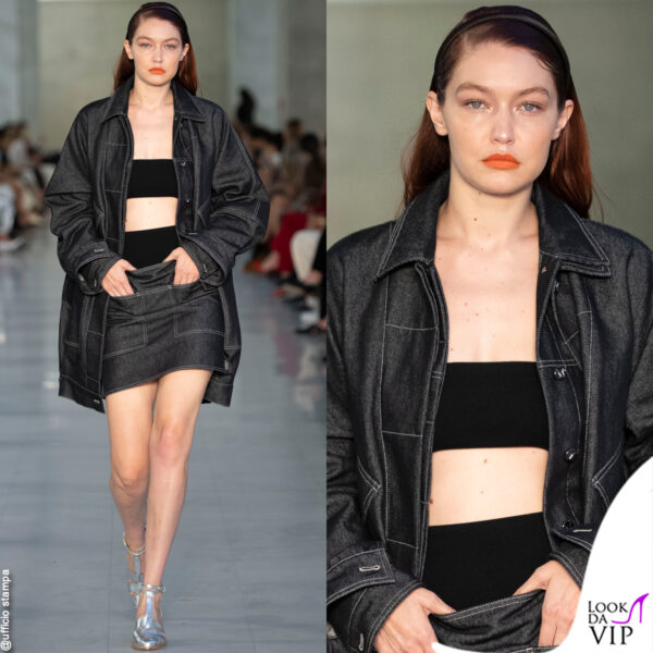 La Hadid in denim per Max Mara 