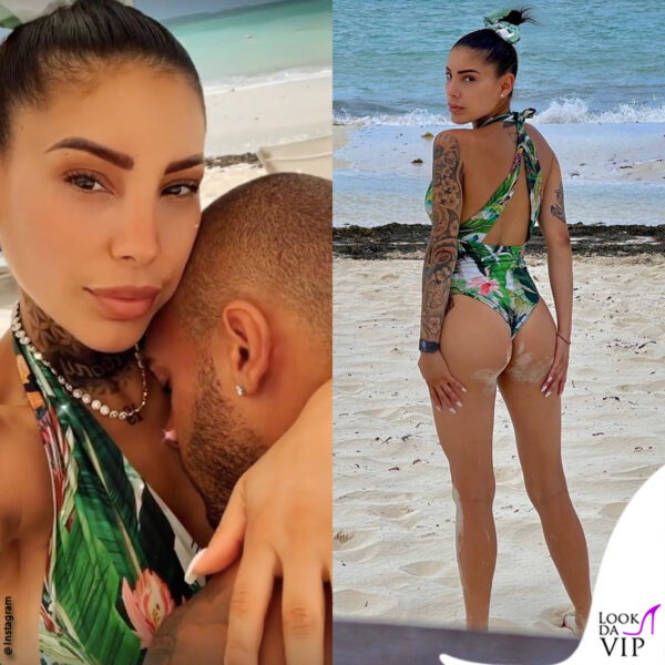 costume tropicale e abbracci con Marcell 