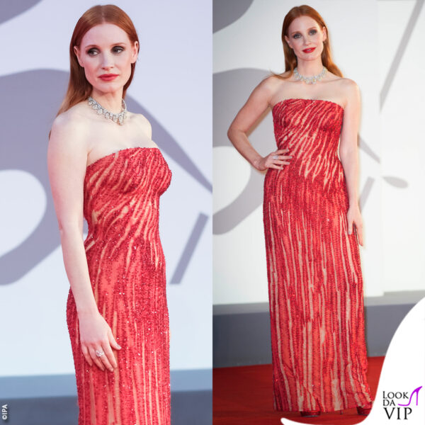 Jessica Chastain in Versace 