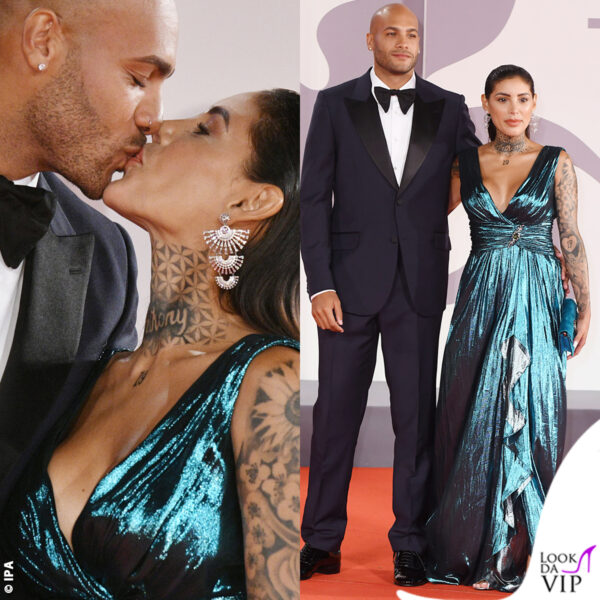 Marcell Jacobs e Nicole Daza in Gucci
