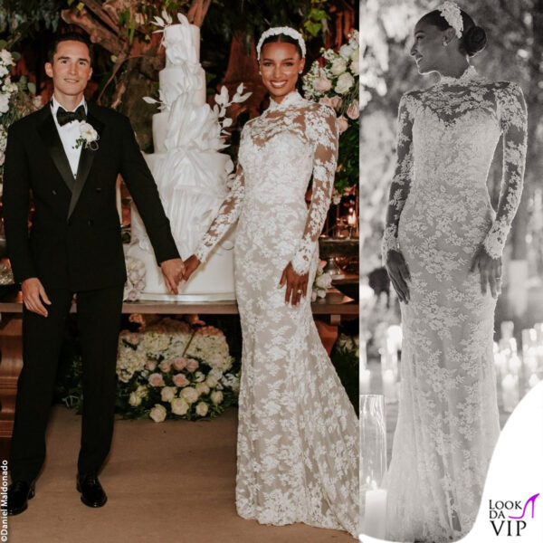 per il party, Jasmine ha optato per una silhouette a sirena, sempre realizzata da Zuhair Murad 