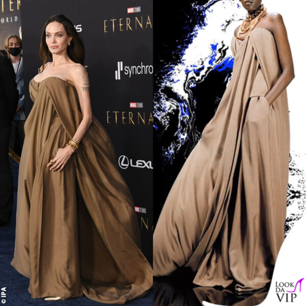 la Jolie aveva indossato un abito Balmain