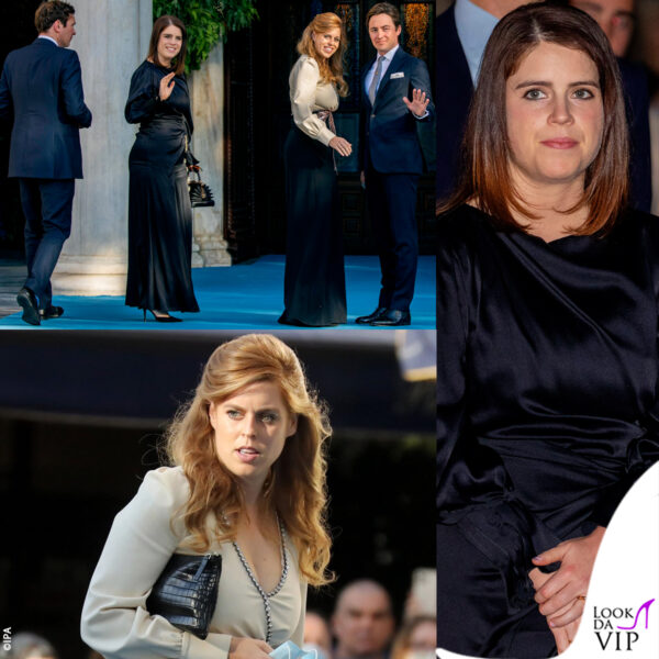 beatrice e eugenia di york con i mariti al matrimonio di philippos e nina di grecia