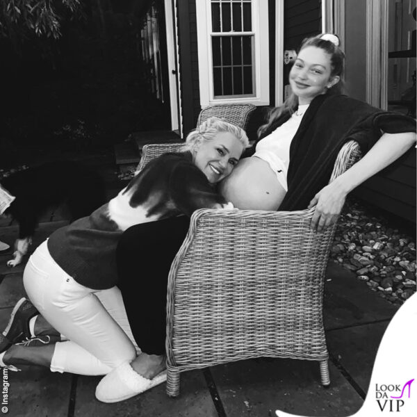 Gigi Hadid e mamma Yolanda nella tenuta di famiglia dove Gigi ha trascorso gran parte della gravidanza