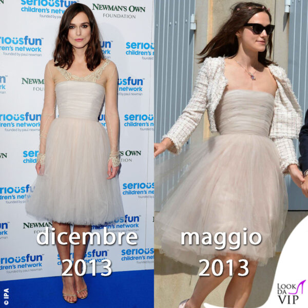 Con il minidress Chanel indossato per le nozze nel maggio 2013, Keira Knightley ha partecipato a un evento lo stesso anno