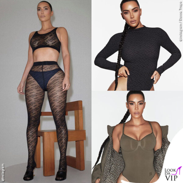 Kim Kardashian look Fendi x Skims 0