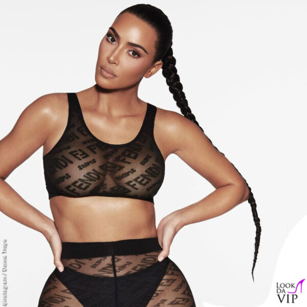 Reggiseno e collant fanno parte della linea Fendi x Skims