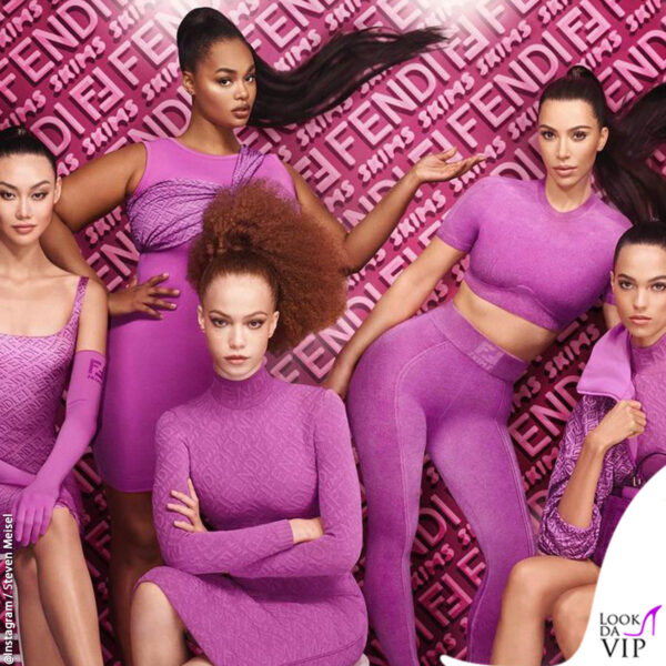 Donne dalla fisicità diversa, ma tutte perfettamente a loro agio con i capi di Fendi x Skims