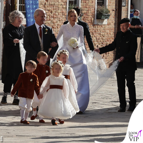 la sposa insieme al padre