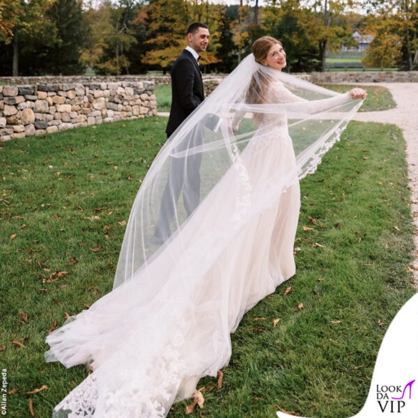 La Gates ha indossato un abito haute couture di Vera Wang 