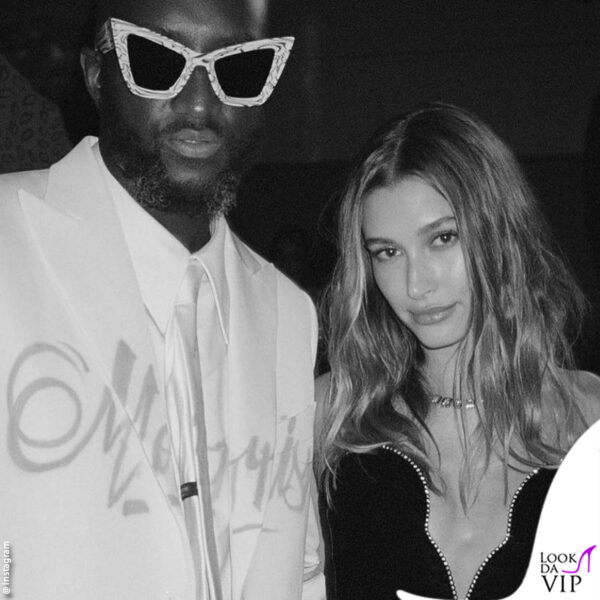 Virgil Abloh con Hailey Baldwin 
