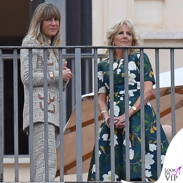 Jill Biden ai Musei Capitolini insieme a Begona Fernandez, moglie del primo ministro spagnolo Pedro Sanchez 