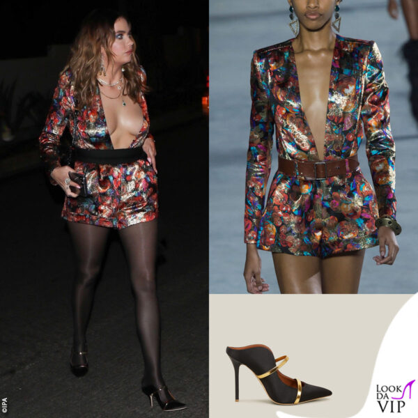 Ashley Benson ha rischiato il fuoritutto nel minidress Saint Laurent, abbinato a scarpe Malone Souliers 