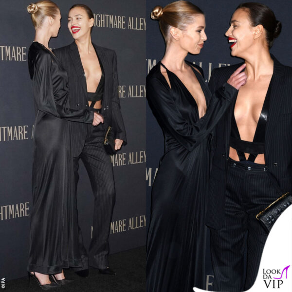 le due modelle sono apparse molto affiatate 