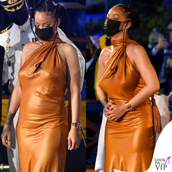 c'è stato spazio anche per il gossip, Rihanna ha mostrato infatti un pancino sospetto