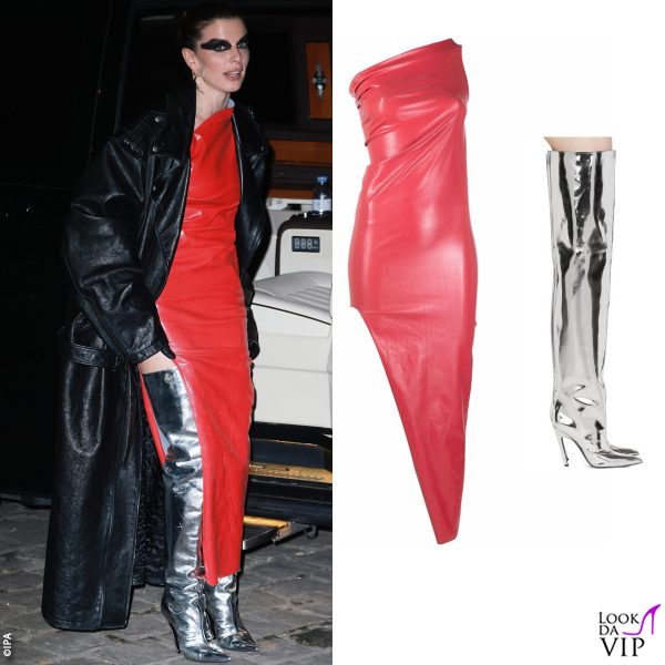 abito Alexander Wang, stivali Balenciaga