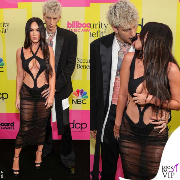 Meghan Fox e Machine Gun Kelly ai Billboard Music Awards: lui si era presentato con la lingua tinta di nero 