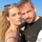 Tomaso Trussardi e Michelle Hunziker selfie estate 2021