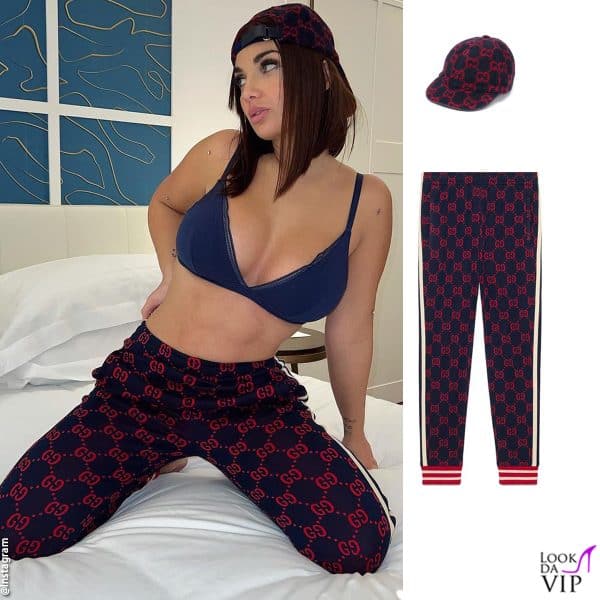 Il taglio di capelli è cambiato ma il sex appeal è lo stesso (pantaloni e cappello Gucci)