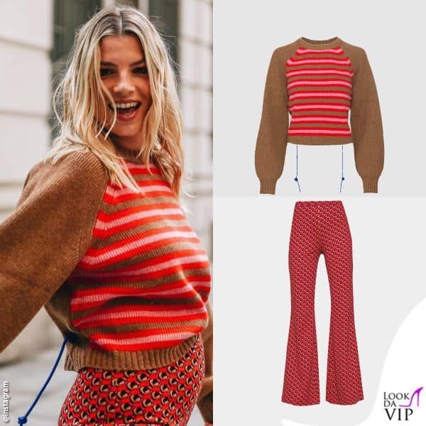 Dopo anni con i capelli lunghi, Emma ha cambiato stile (maglione Victoria Beckham, pantaloni Diane von Fustenberg)