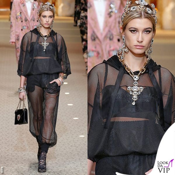 Hailey Baldwin per Dolce & Gabbana nel 2018 
