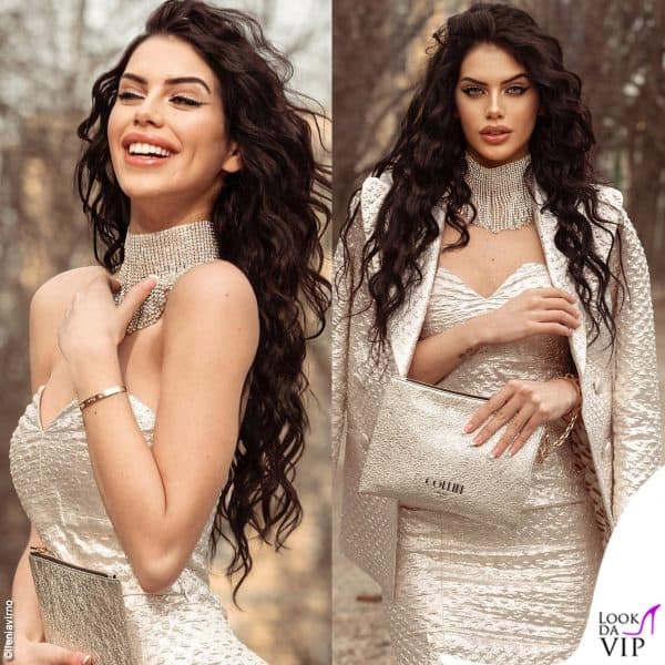 Antonella Fiordelisi luminosa con un lookCollini