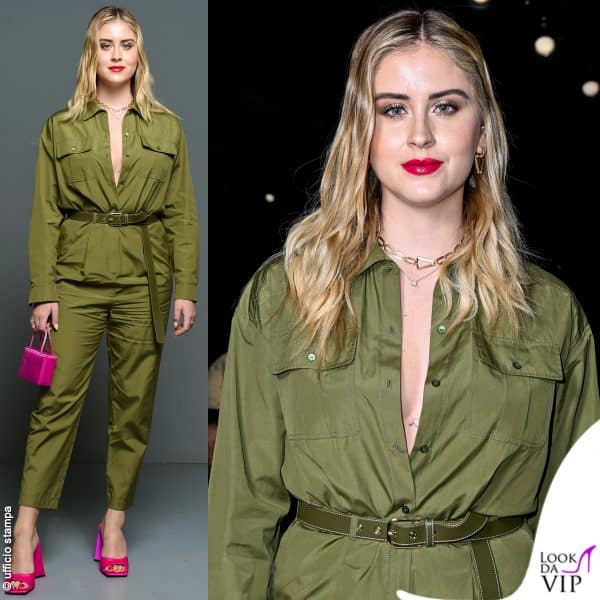 Valentina Ferragni da Max Mara (borsa Amina Muaddi)