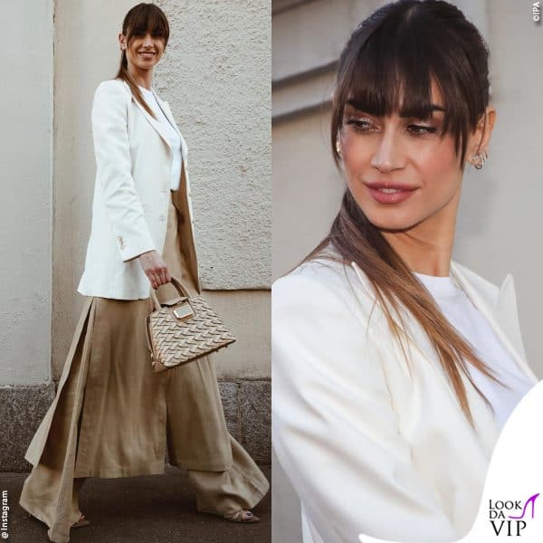 maxi gonna-pantaloni per Melissa Satta da Alberta Ferretti 