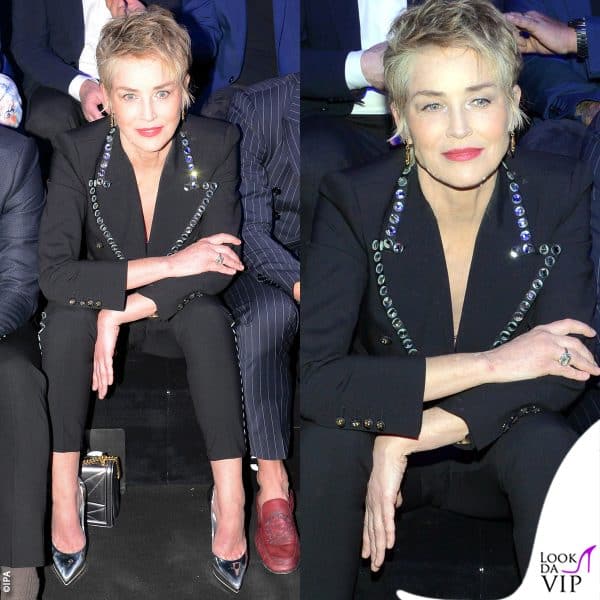 Sharon Stone in prima fila da Dolce&Gabbana 