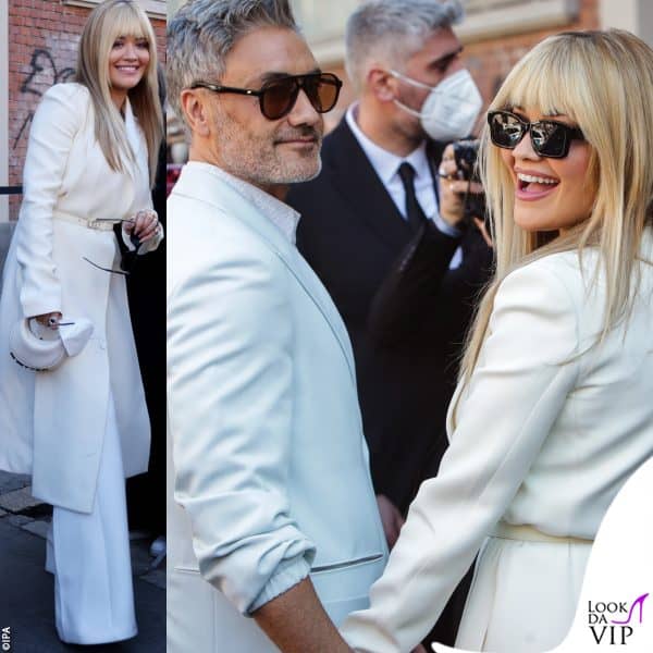 Tra le star alla Milano Fashion Week spicca Rita Ora con il fidanzato Taika Waititi (da Fendi)