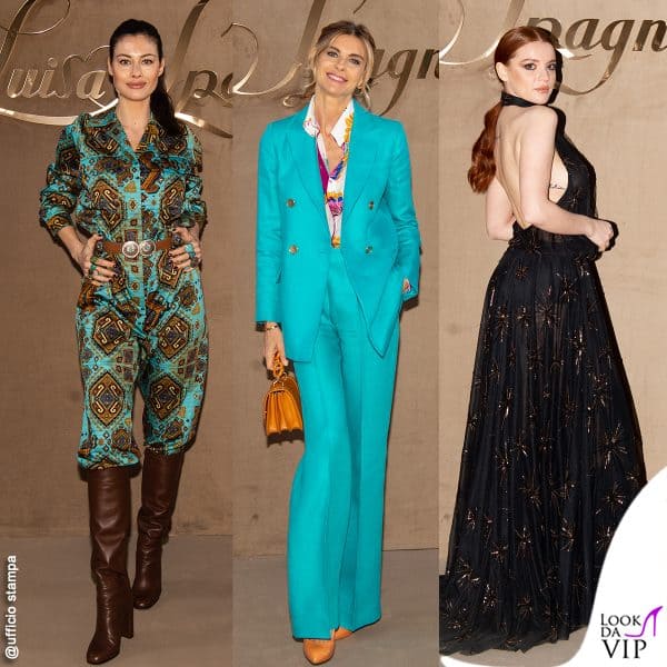 Marica Pellegrinelli, Martina Colombari e Ludovica Bizzaglia da Luisa Spagnoli 