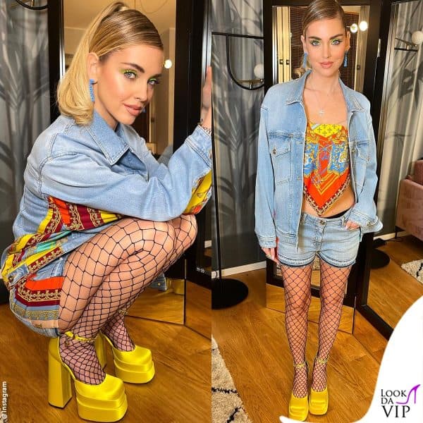 Chiara Ferragni in Versace 