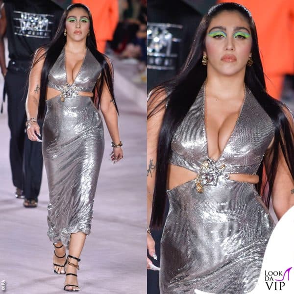 Lourdes Ciccone in argento per Versace 