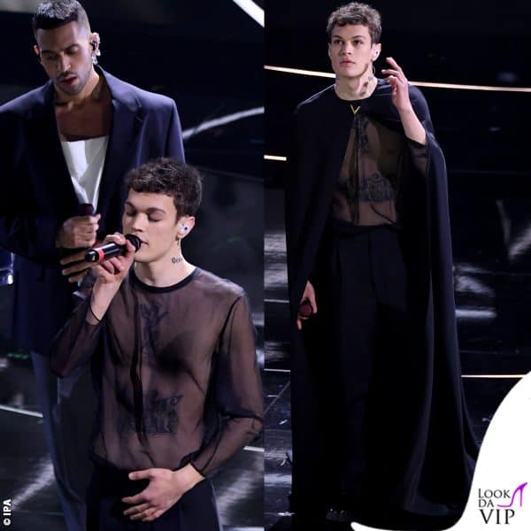 Blanco in Valentino: forse copia Achille Lauro, ma lo fa in modo più elegante - VOTO 9