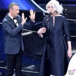 Sanremo 2022 3 serata Drusilla Foer abito Rina Milano