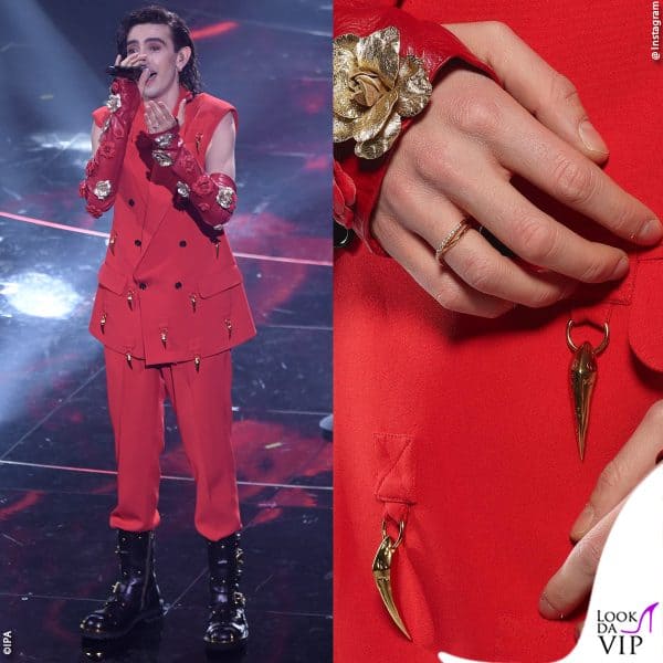 Fiori e artigli per Michele Bravi in Roberto Cavalli 
