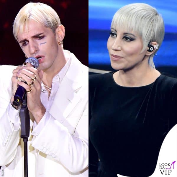Che coincidenza! Achille Lauro e Malika Ayane hanno la stessa pettinatura