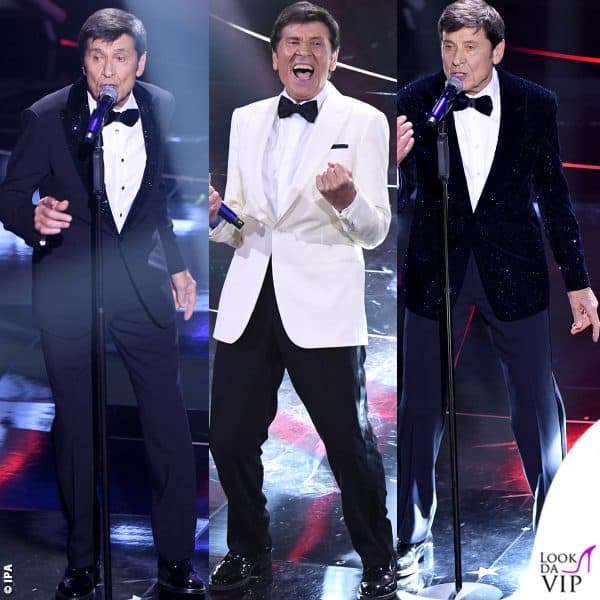 Gianni Morandi è impeccabile in Giorgio Armani 