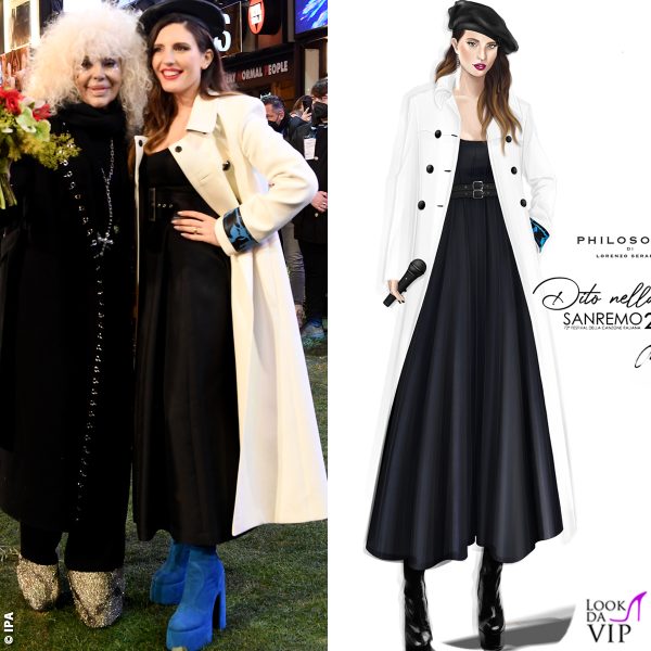 Margherita Carducci, in arte DitoNellaPiaga, indosserà una serie di outfit studiati appositamente per lei dal Direttore Creativo di Philosophy Lorenzo Serafini. Sul green carpet con stivaletti Casadei