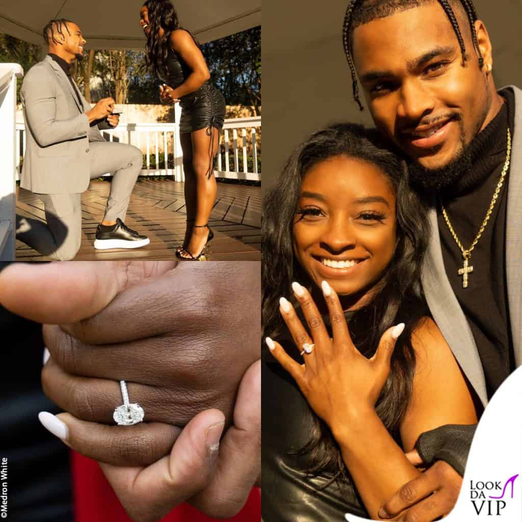 simone biles pronta alle nozze: ha detto sì a jonathan owens nel giorno di san valentino.