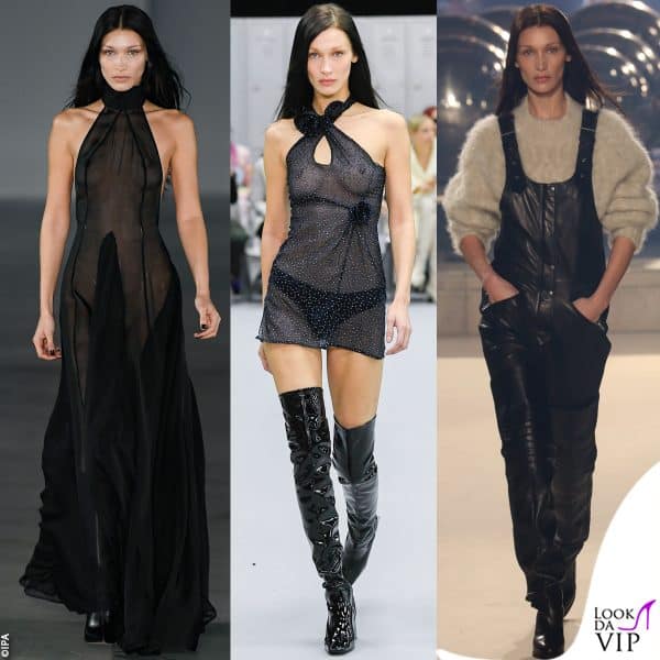 Alla Paris Fashion Week Bella ha sfilato per Ludovic de Saint Sernin, Coperni e Isabel Marant 